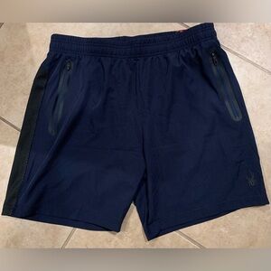 NWT Spyder Active Blue Workout Shorts. Size: Large